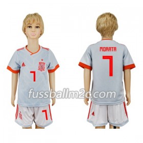 Fußballtrikots Spanien Morata 7 Kinder Auswärts Trikotsatz WM 2018